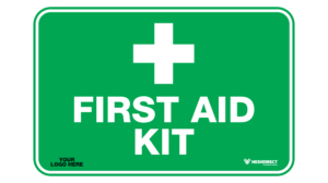 First Aid safety sign